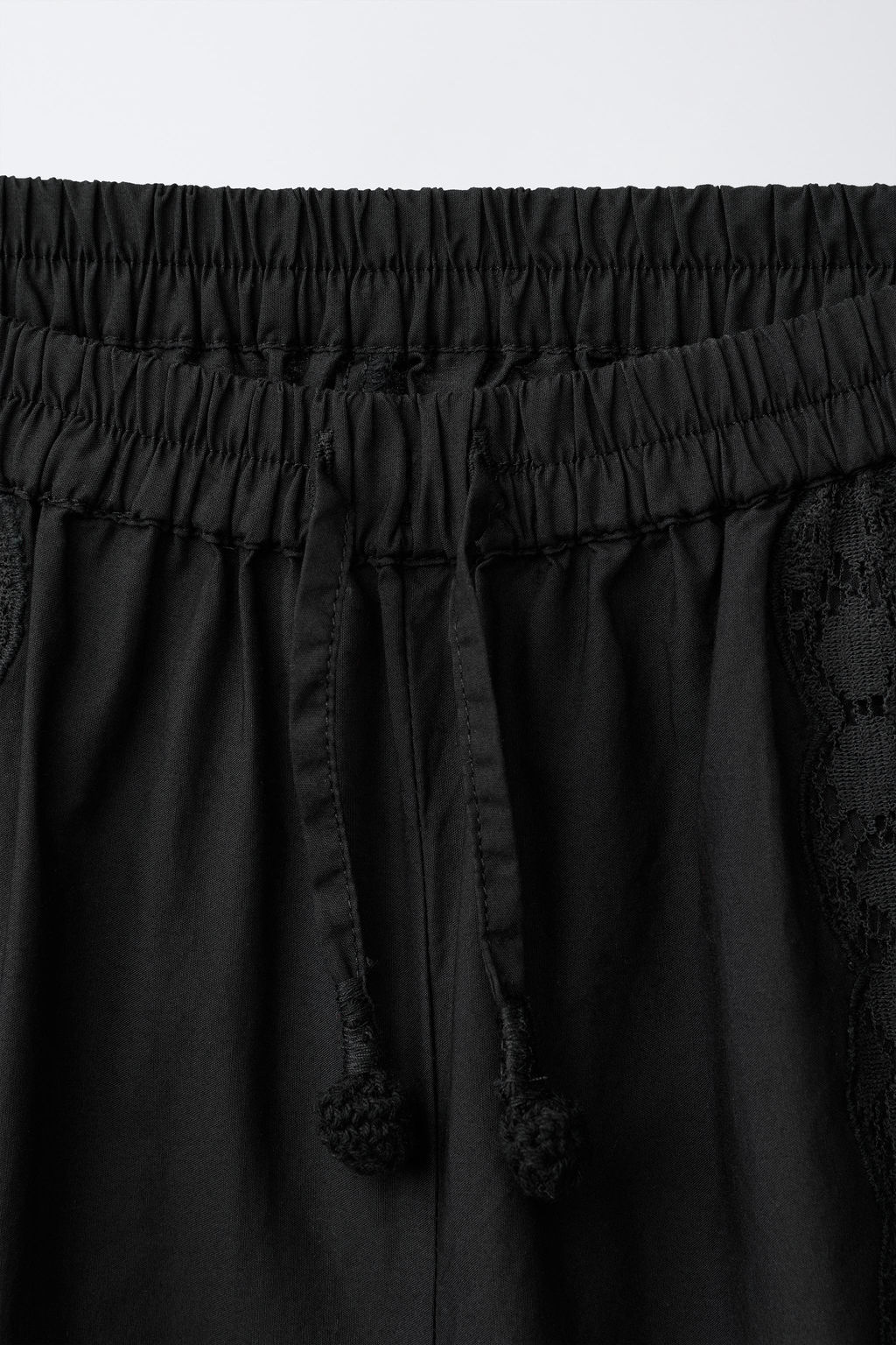 PANTAL?N BOMBACHO LACE BORDADOS / Negro - Zara фото 3