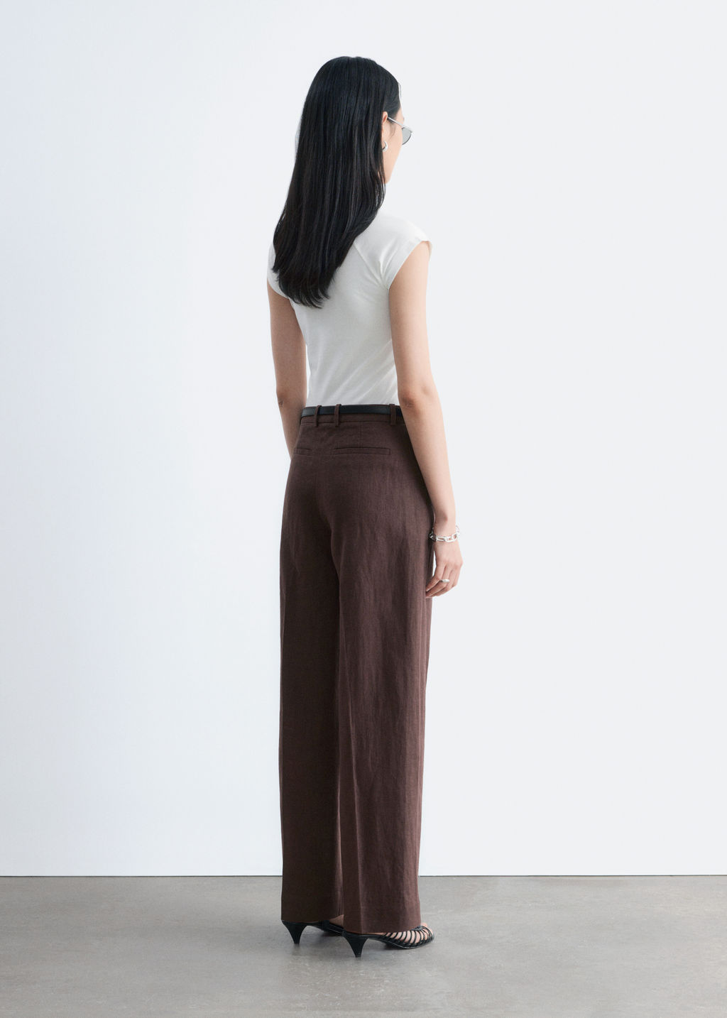 Pantalones sastre de lino - H&m фото 7