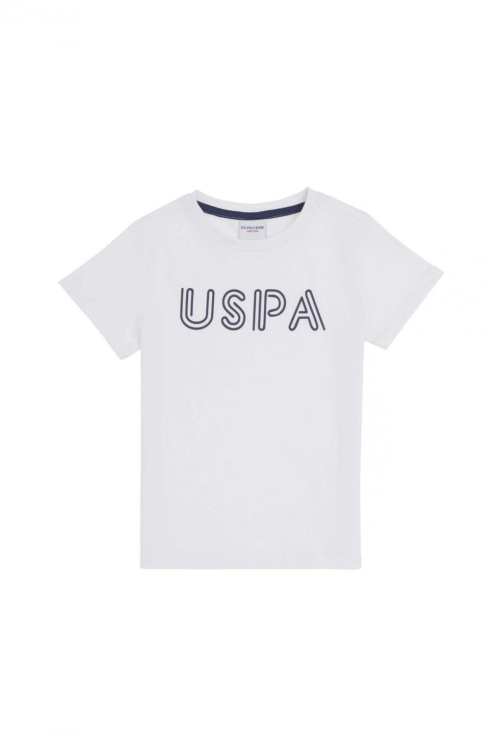 Белая базовая футболка для мальчика - U.s. polo assn фото 2