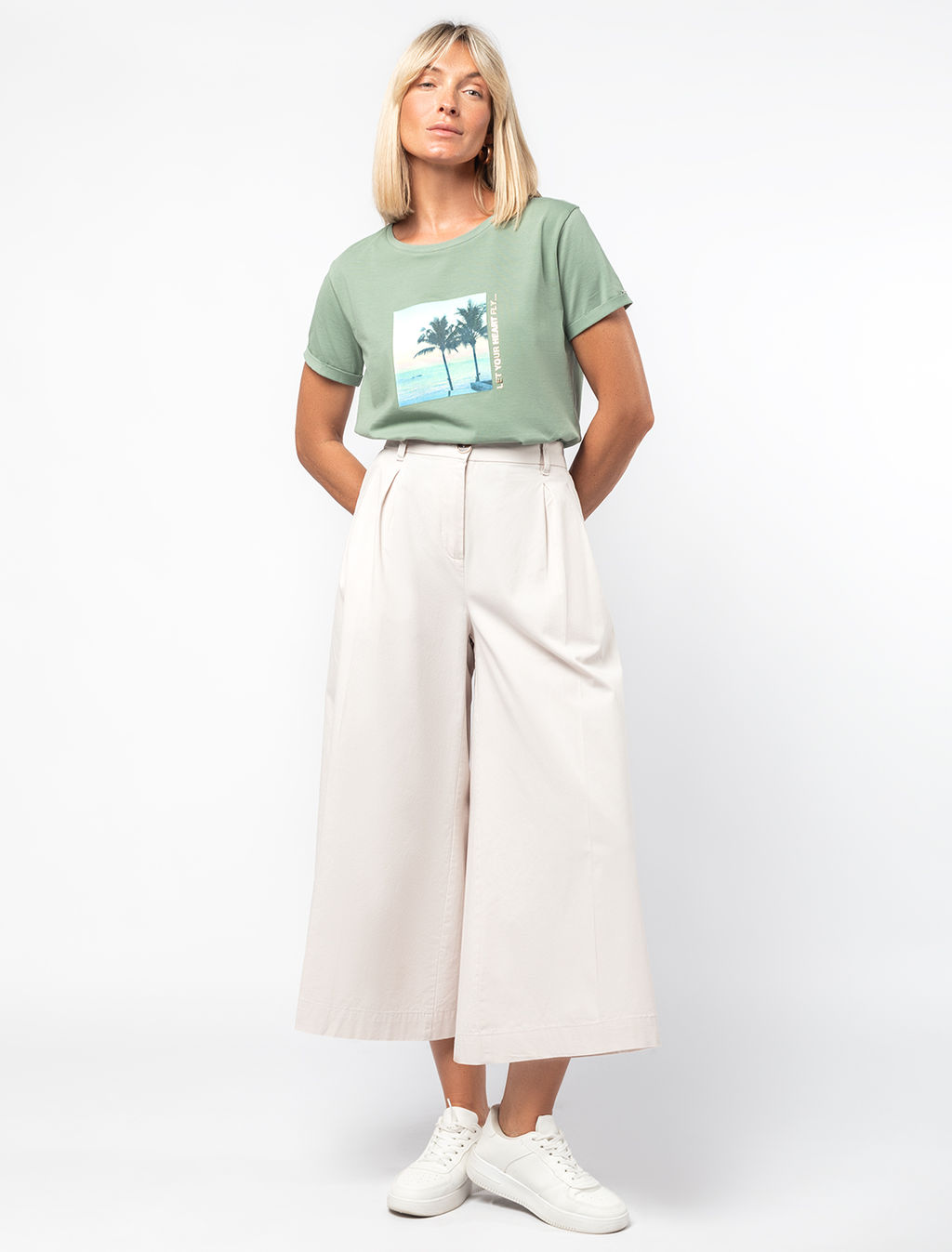 VILATTE / Кюлоты из 100% хлопка  фото 3