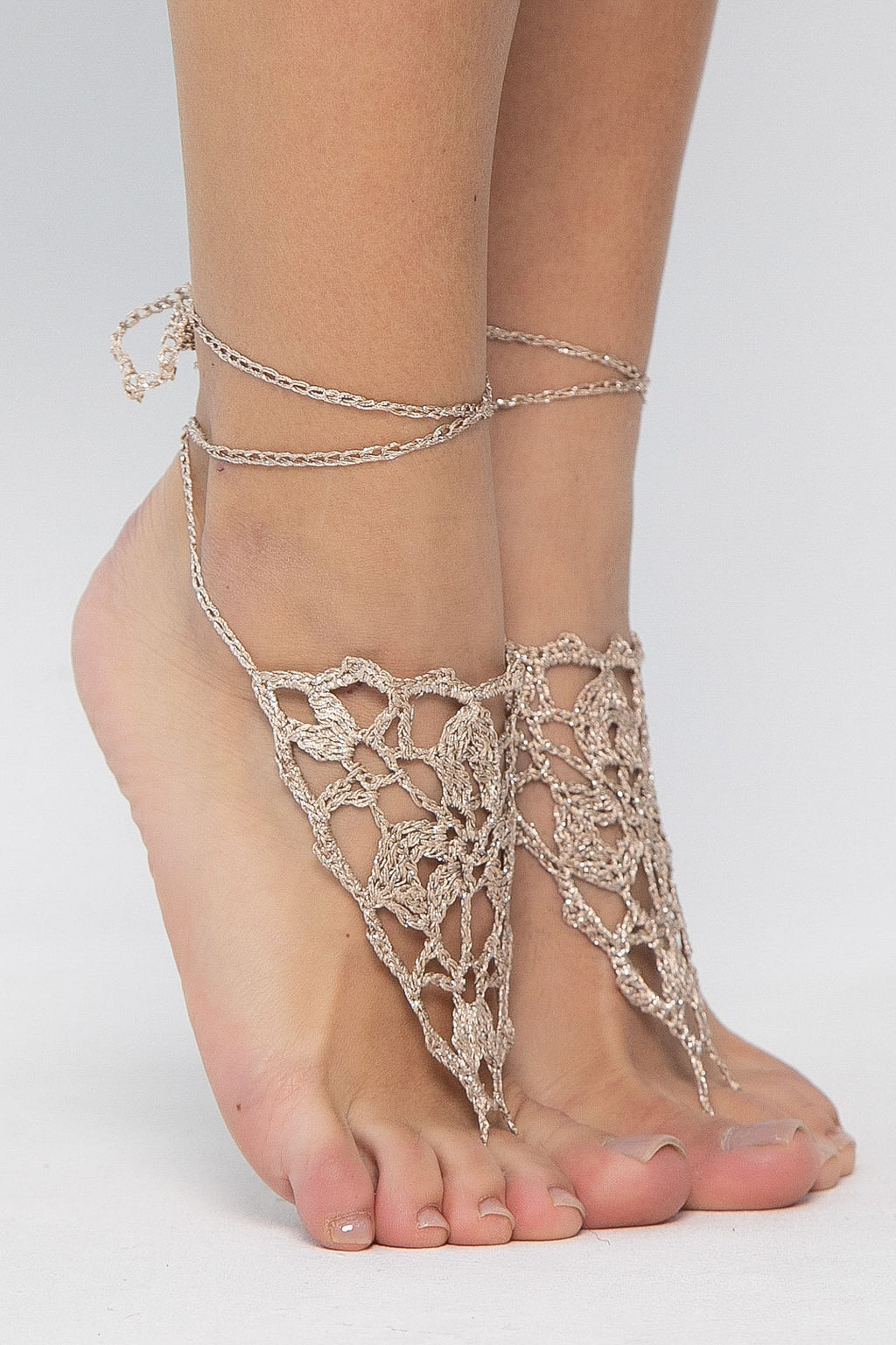 Барефуты Вязанные украшения на ноги - Lt collection фото 8
