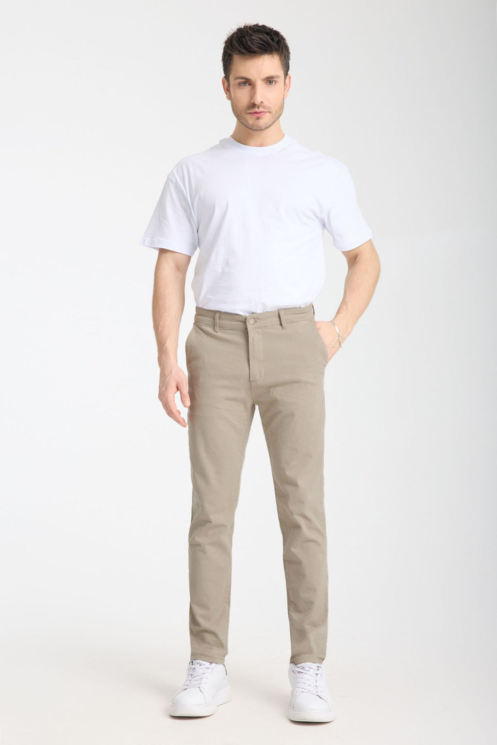 TRENDYOL MAN Siyah Slim Fit Basic Chino Esnek Gabardin Pantolon TMNSS25PL00018 - Trendyolmilla фото 33