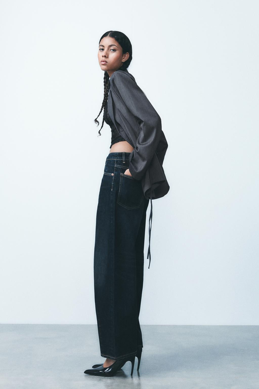 TRF MID-RISE BAGGY BALLOON JEANS - Zara фото 15