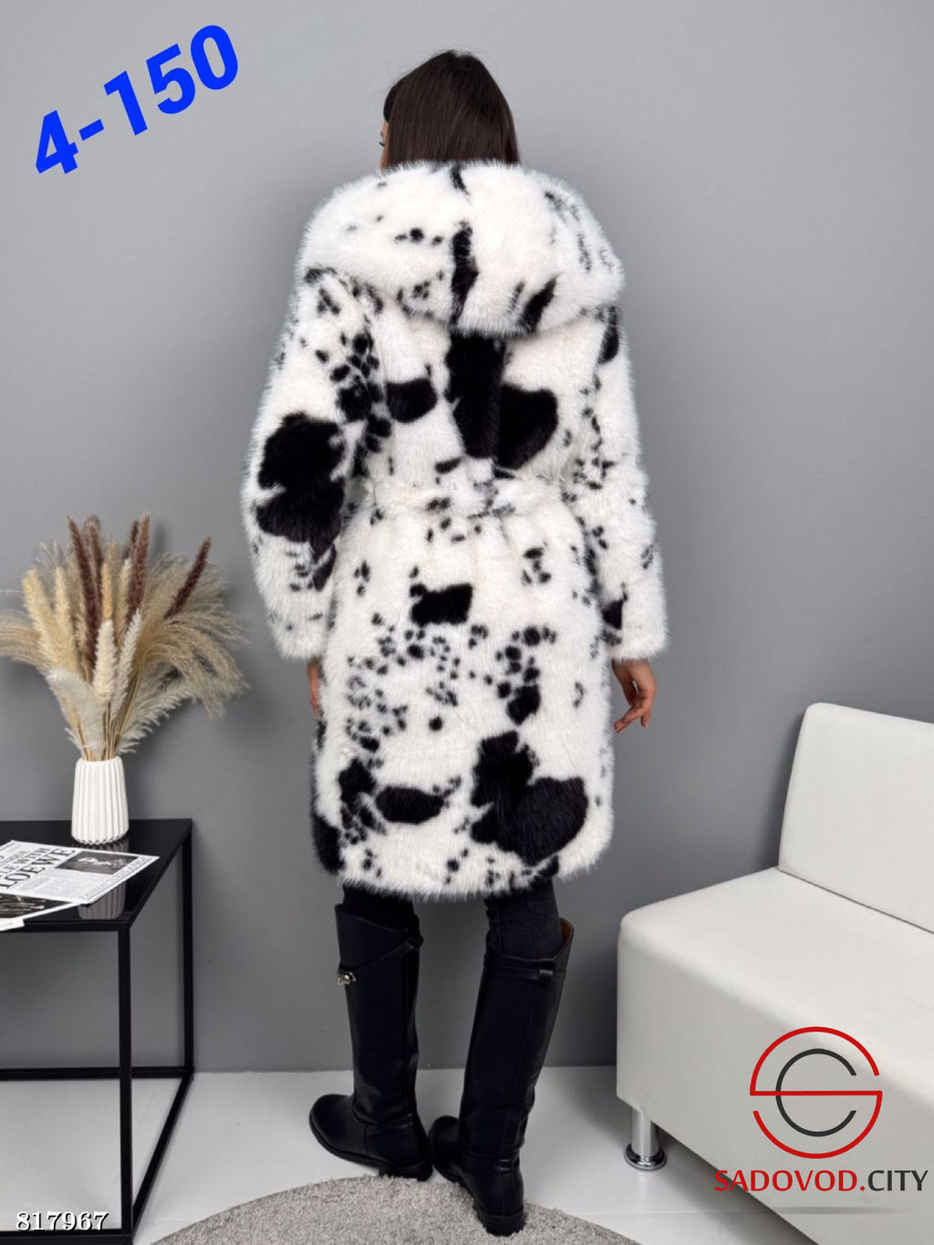 Шуба искусственная под норку