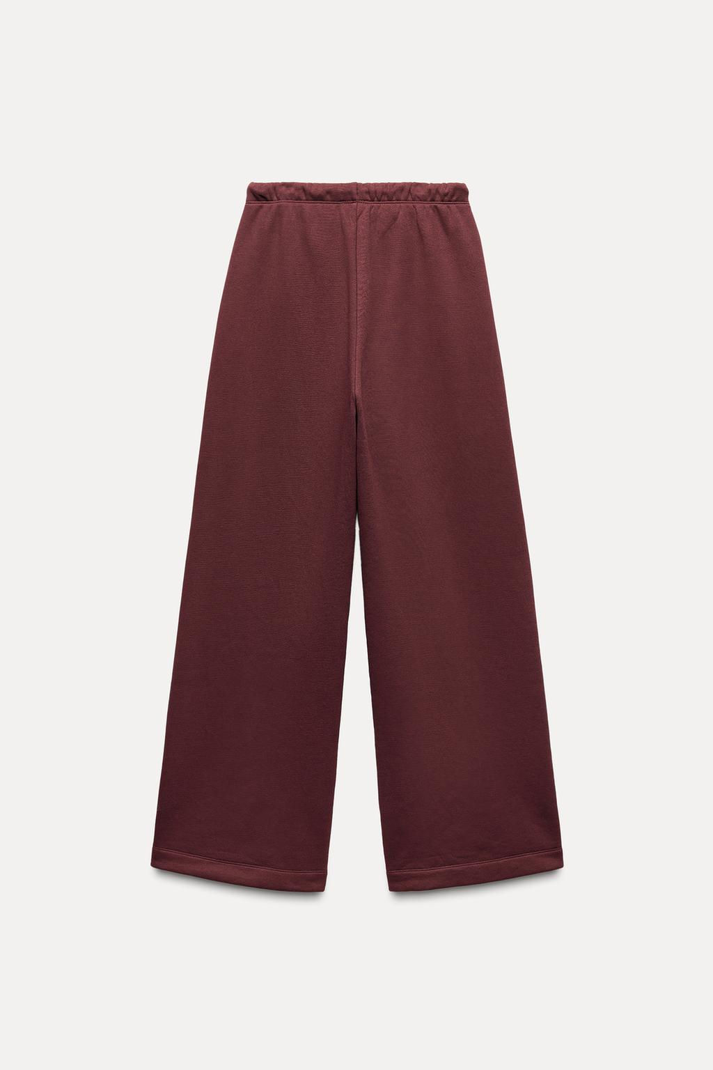 STRAIGHT-LEG PLUSH TROUSERS - Zara фото 33
