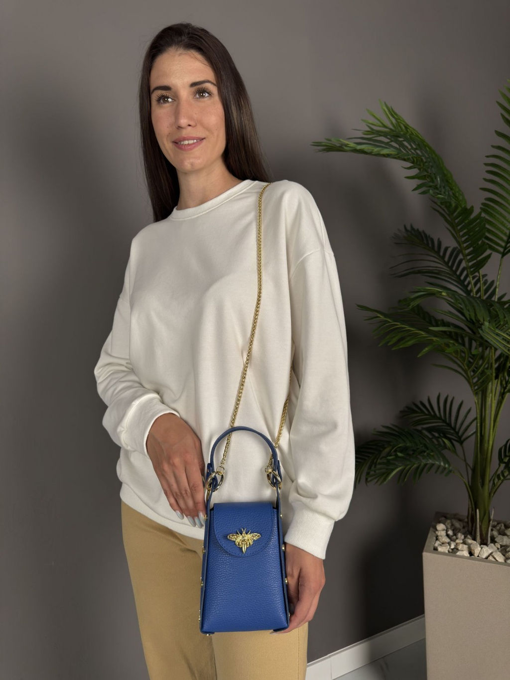 Сумка женская из телячьей кожи