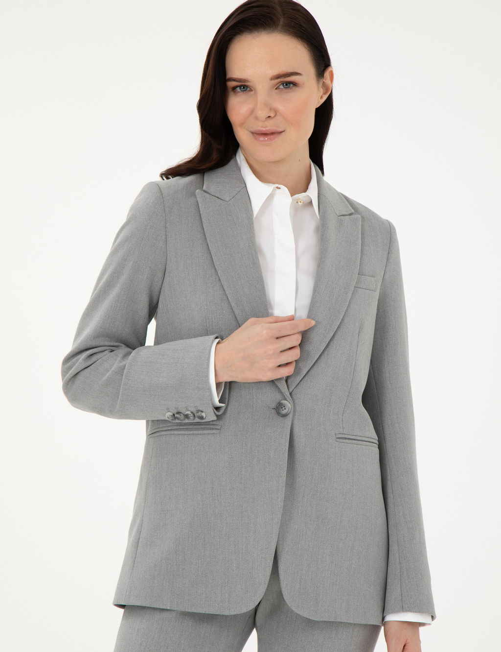 Gri Slim Fit Ceket - Pierre cardin фото 3