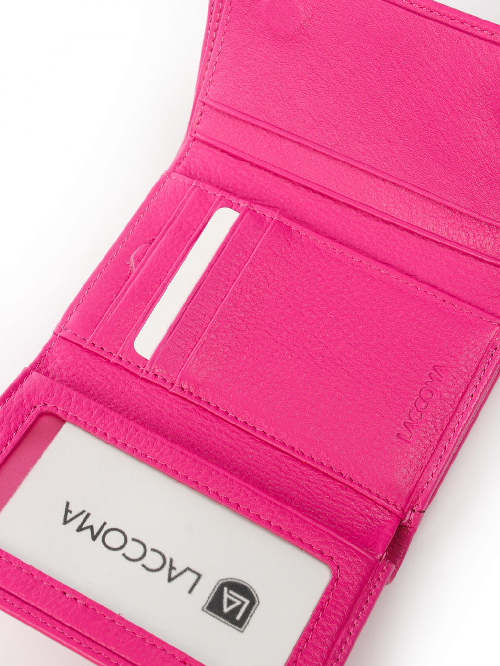 LACCOMA кошелек LA-2072-фуксия натуральная кожа  фото 5