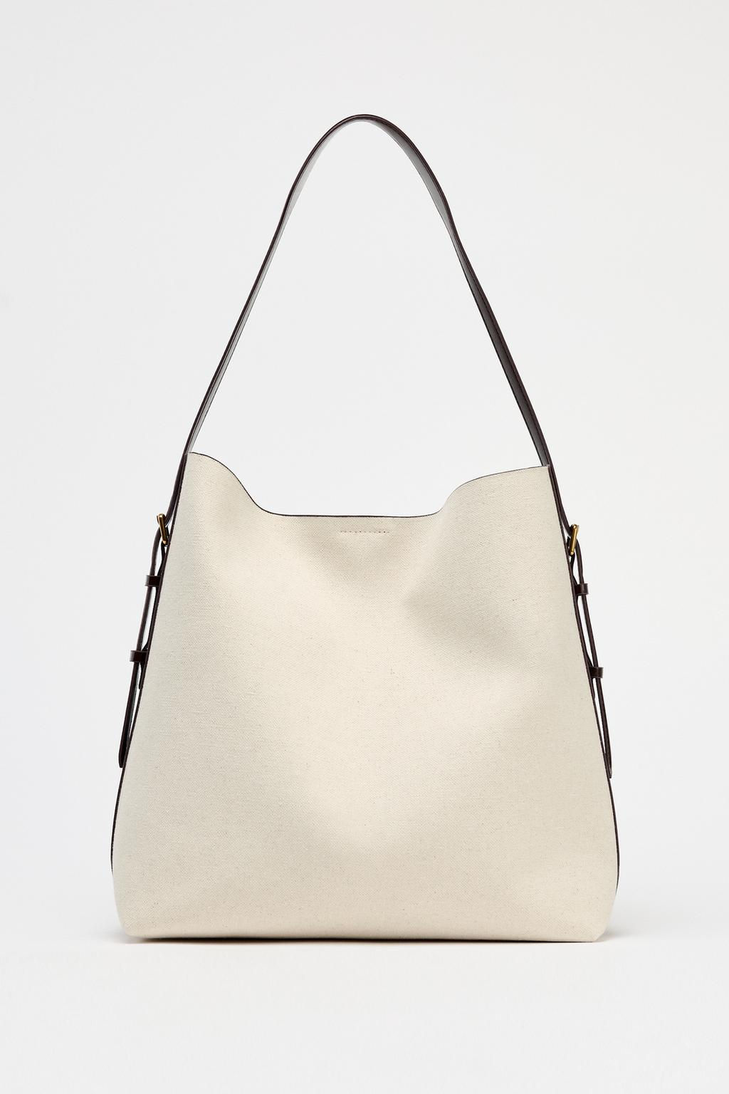 MAXI CANVAS BUCKET BAG - Zara фото 4