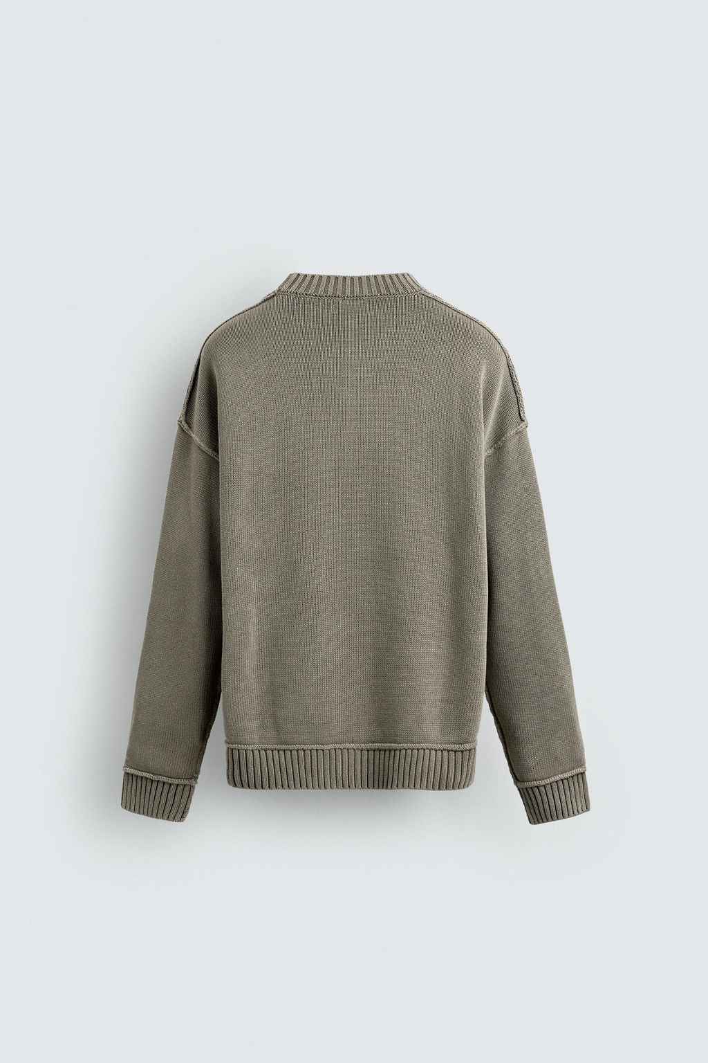 WASHED PRINT SWEATER