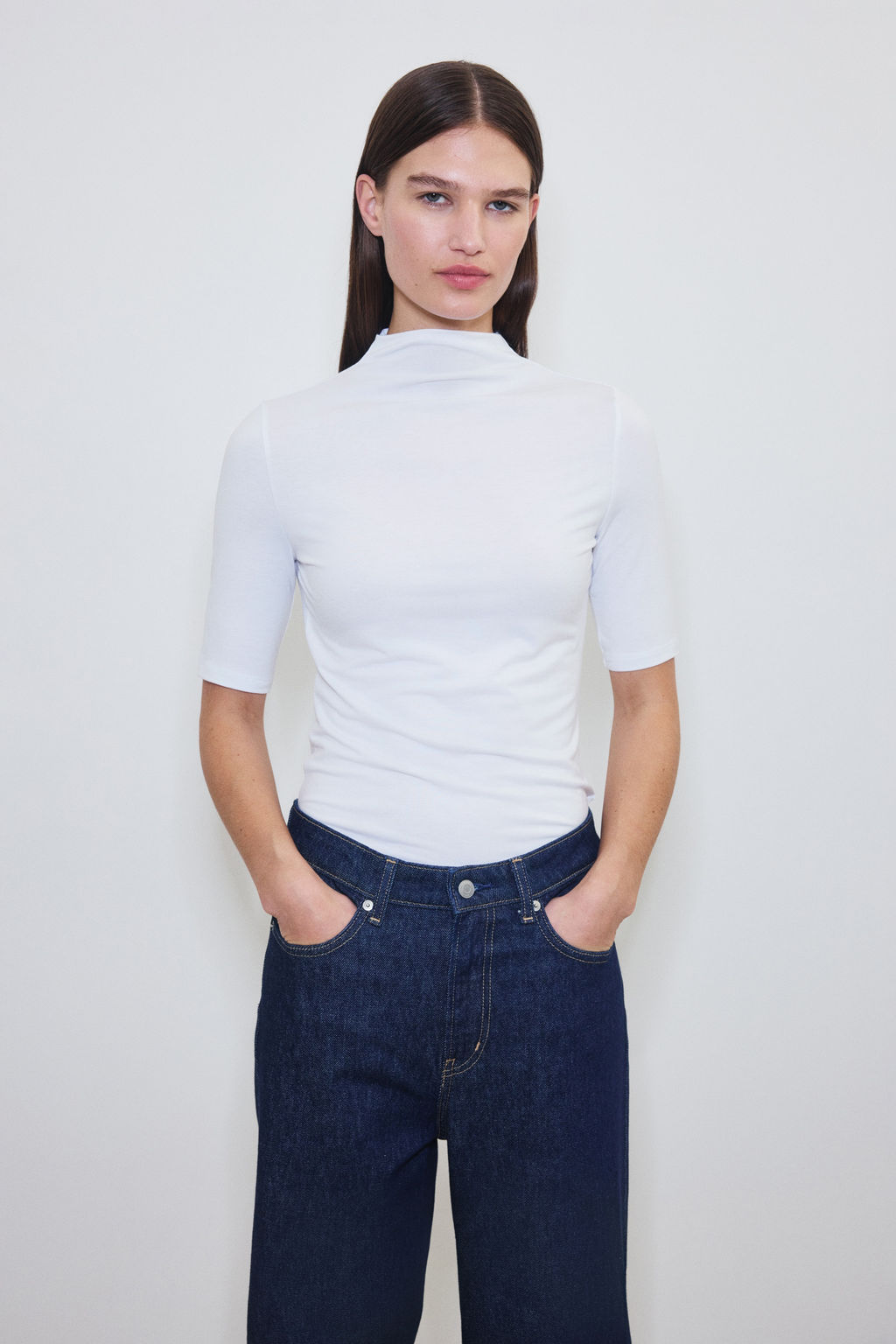 Camiseta con cuello perkins Warming Slim Fit - H&m фото 4