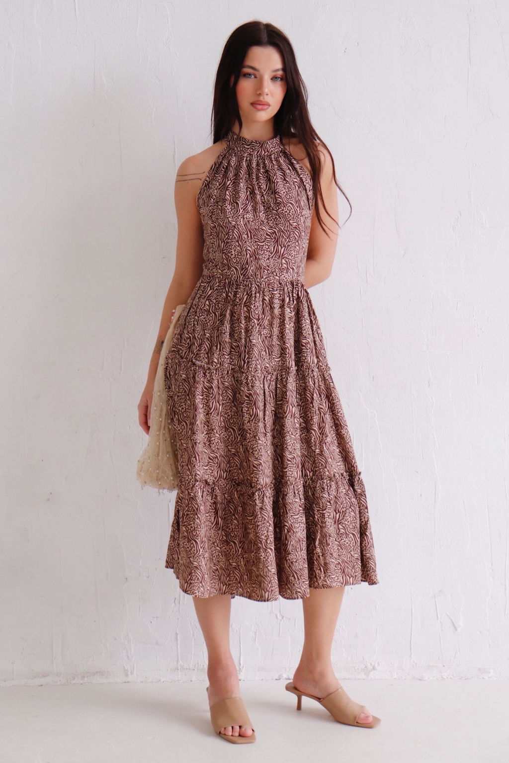 Martichelli Платье-американка коричневое  фото 5