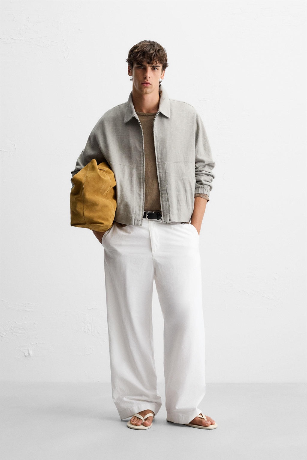 LINEN/COTTON TEXTURED JACKET