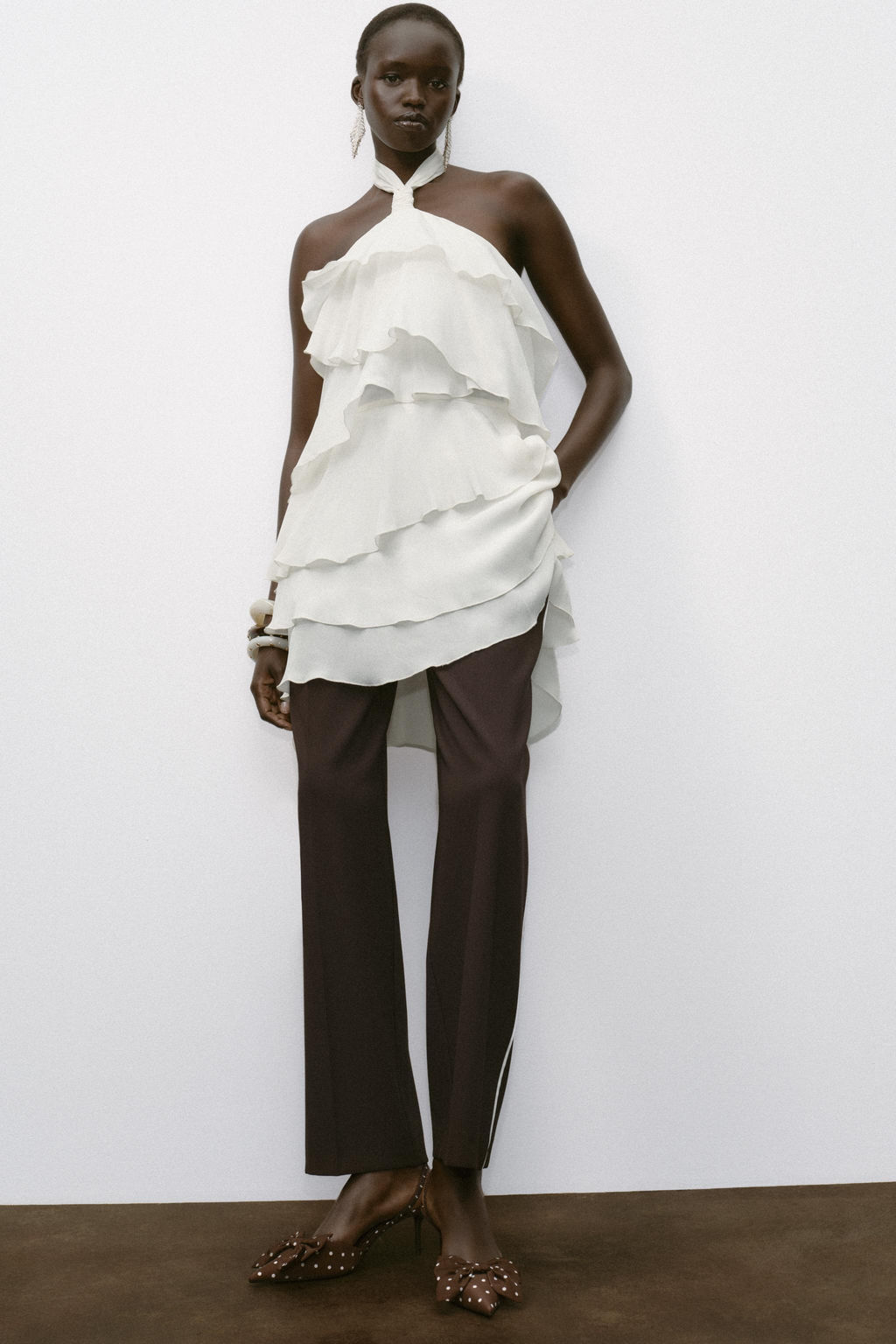 RUFFLED MINI DRESS - Zara фото 15