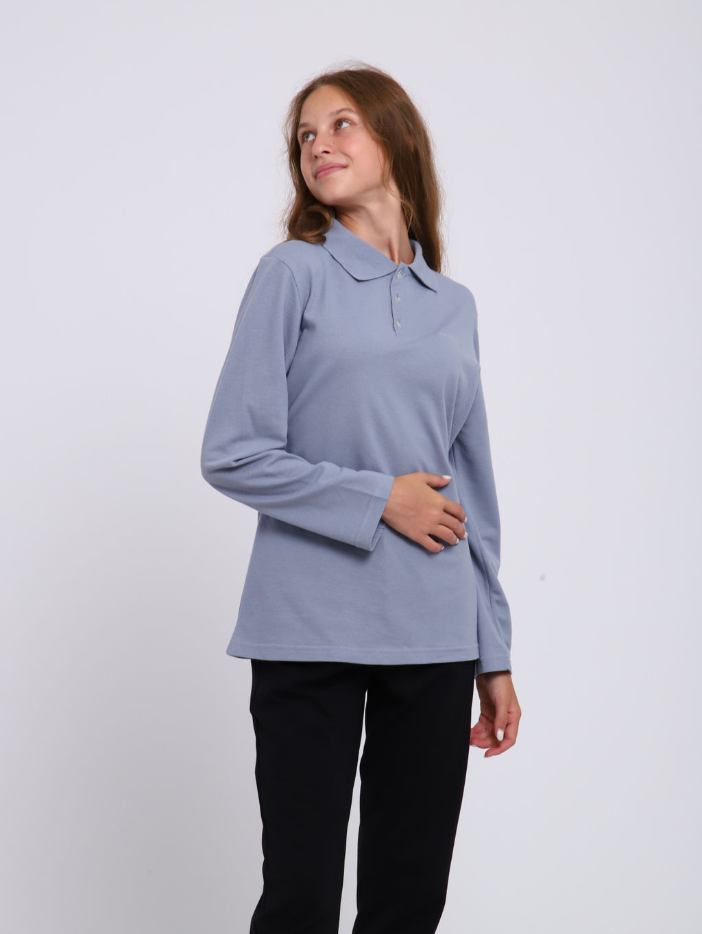 Ладошки / Рубашка-поло Василий белый  фото 20