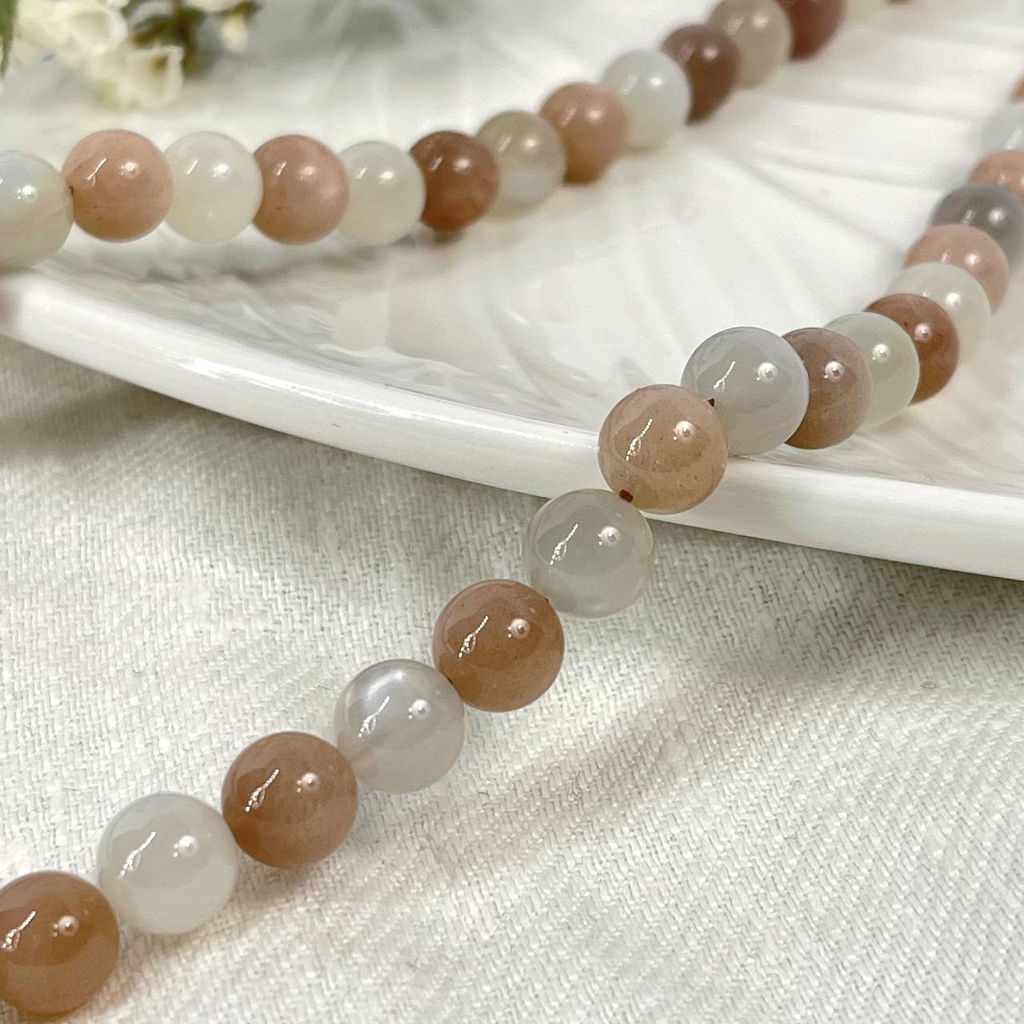 Бусы из Лунного камня микс 45 см +