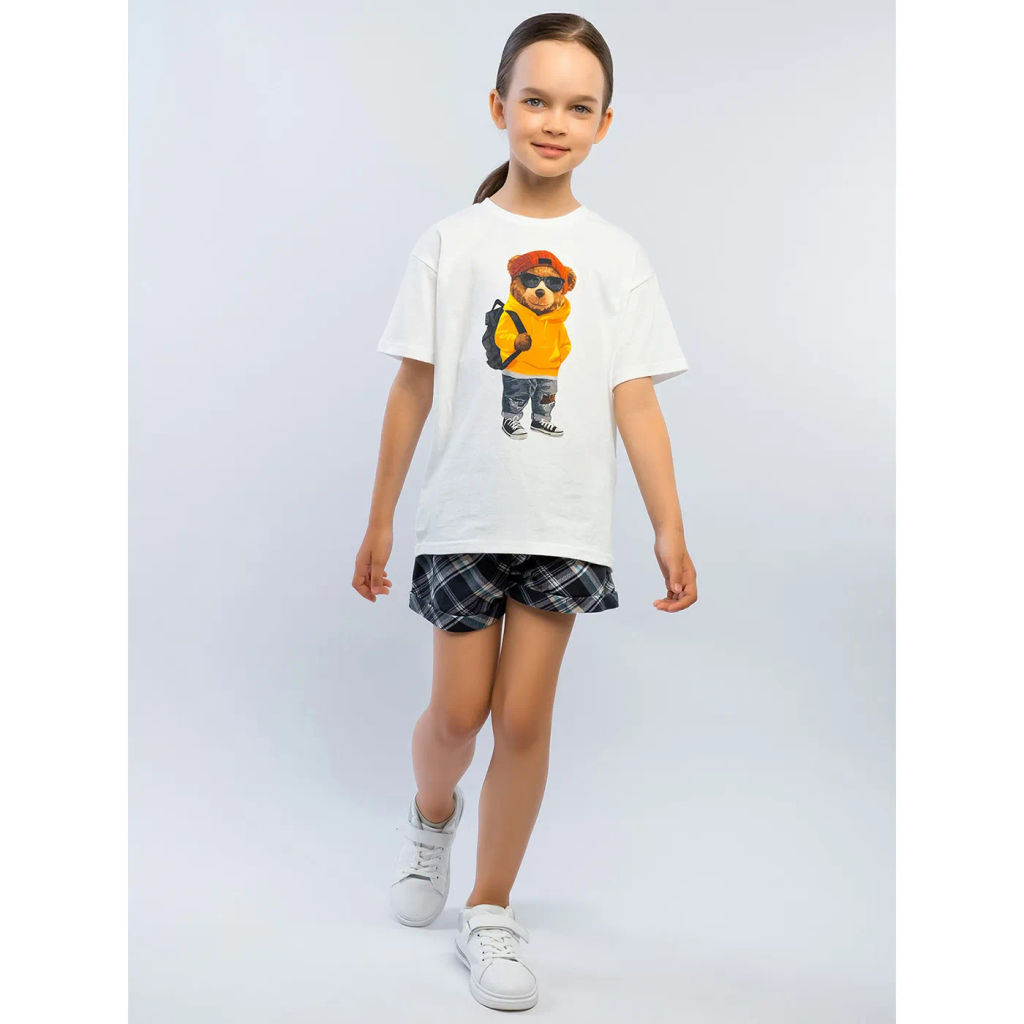 Комплект футболка кулирка, шорты футер 2х нитка петля 7011900101 - Youlala фото 13