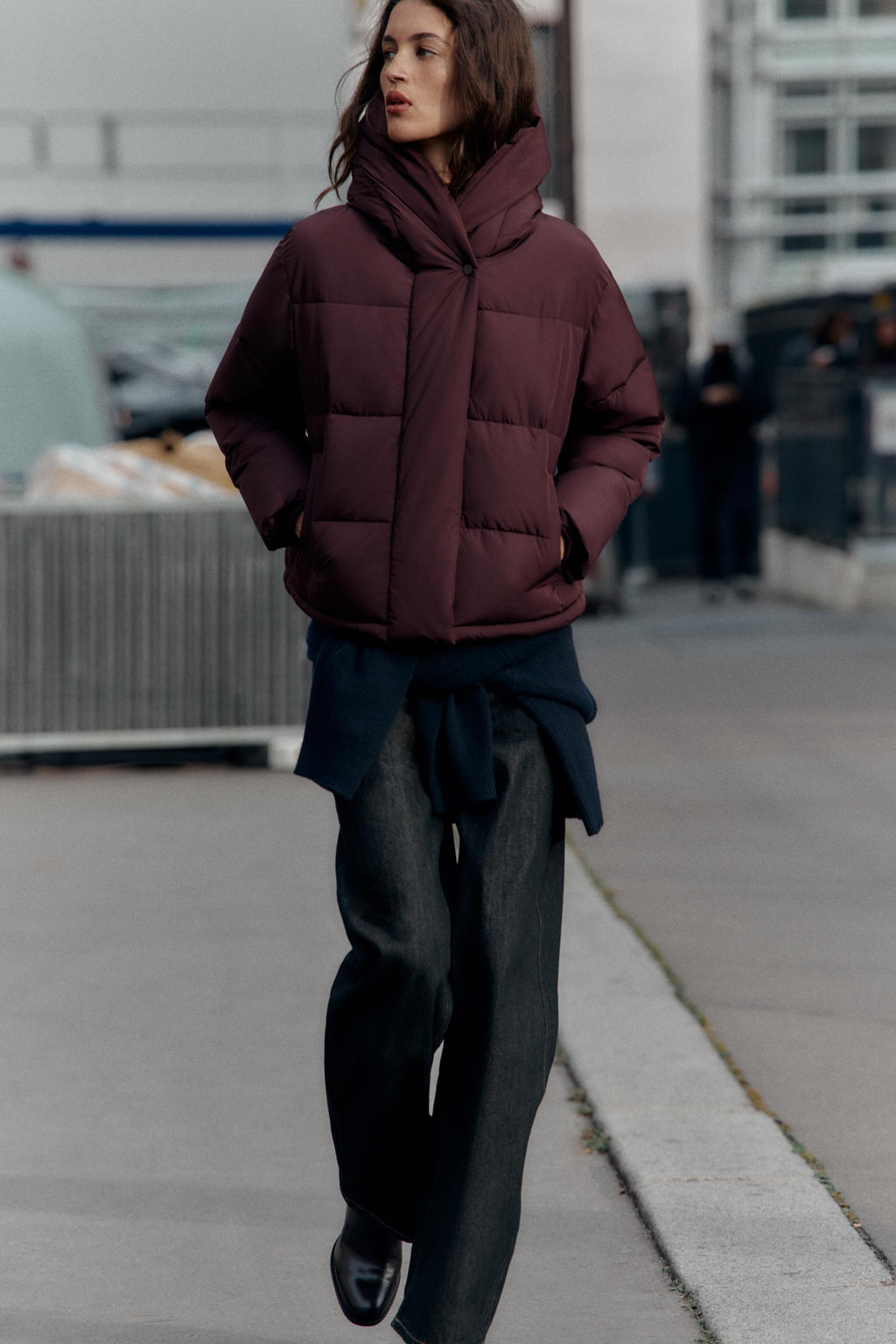 SHORT WATER-REPELLENT WINDPROOF HOODED ANORAK - Zara фото 13