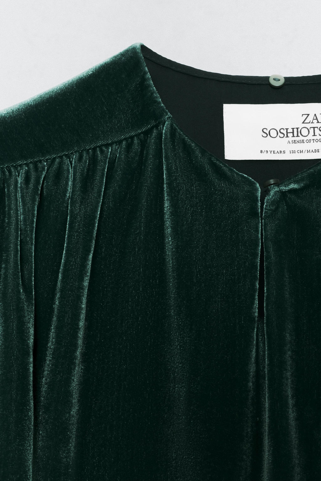 VELVET DRESS WITH DETACHABLE SCARF SOSHIOTSUKI x ZARA  фото 7