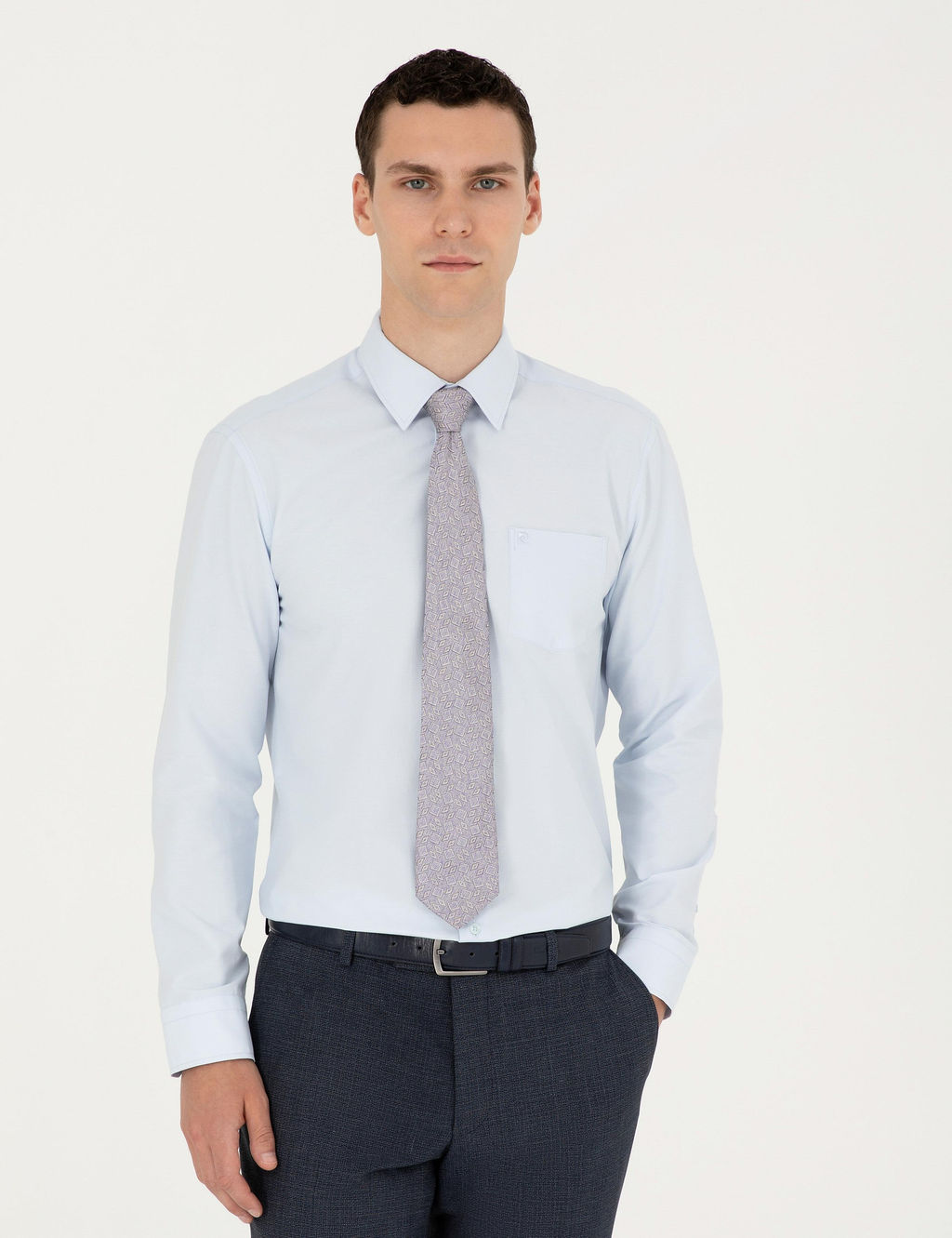 A__k Mavi Regular Fit Uzun Kollu Basic G_mlek