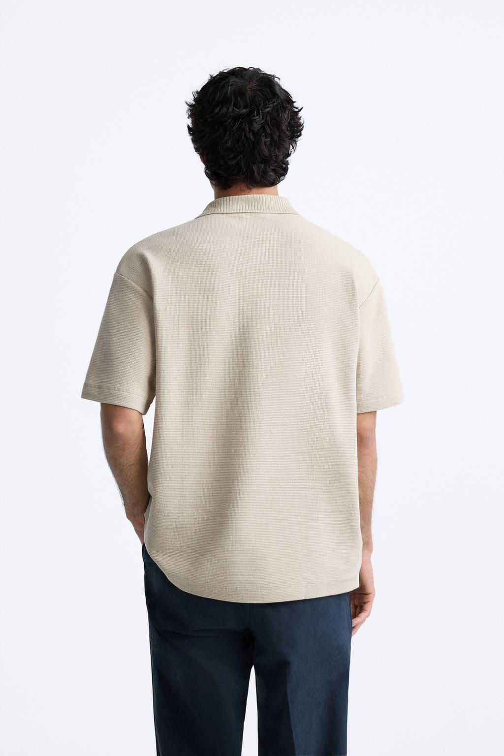 TEXTURED POLO SHIRT - Zara фото 20