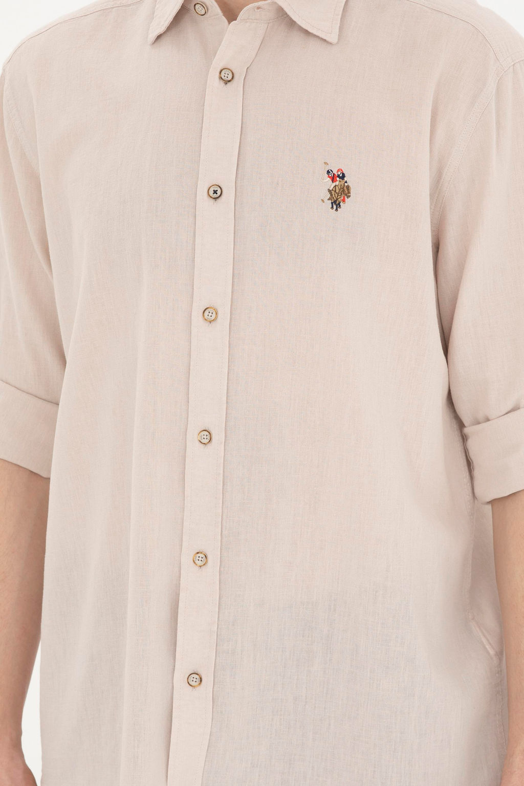 Мужская базовая рубашка с длинным рукавом Stone - U.s. polo assn фото 13