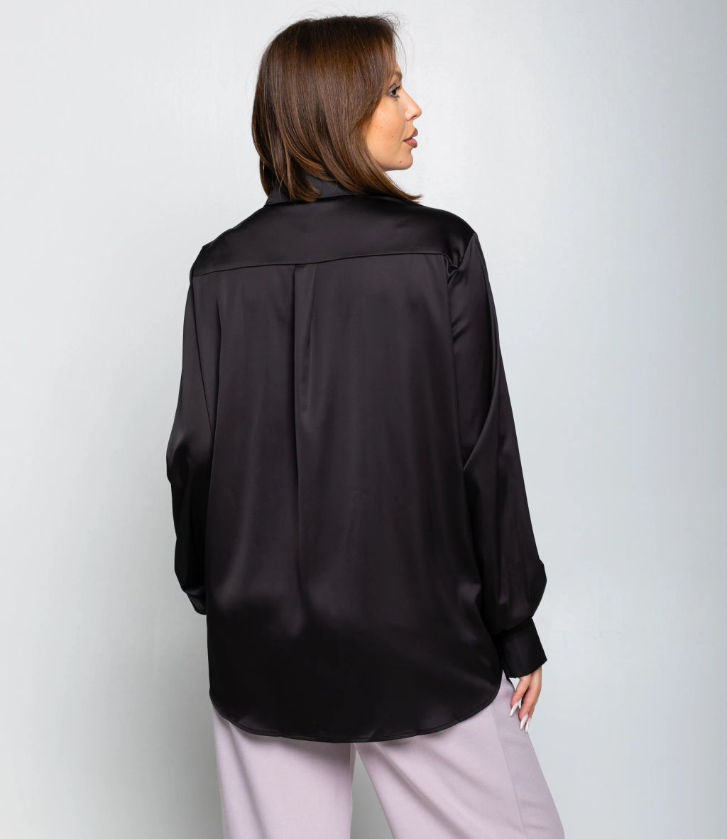 Рубашка #ОКТ085005, чёрный