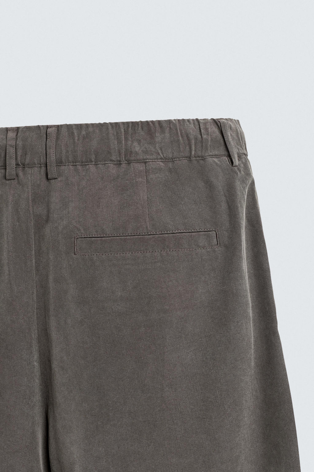 PANTAL?N FLUIDO RELAXED FIT / marron-vison - Zara фото 9
