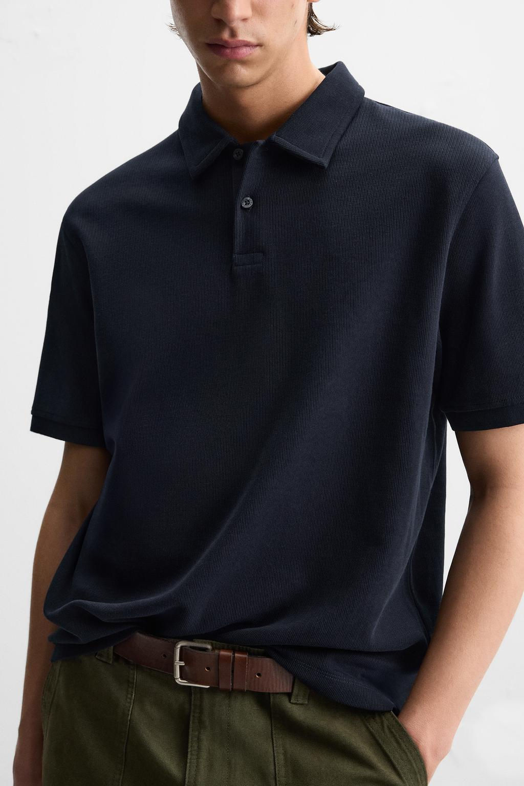 TEXTURED POLO SHIRT - Zara фото 6