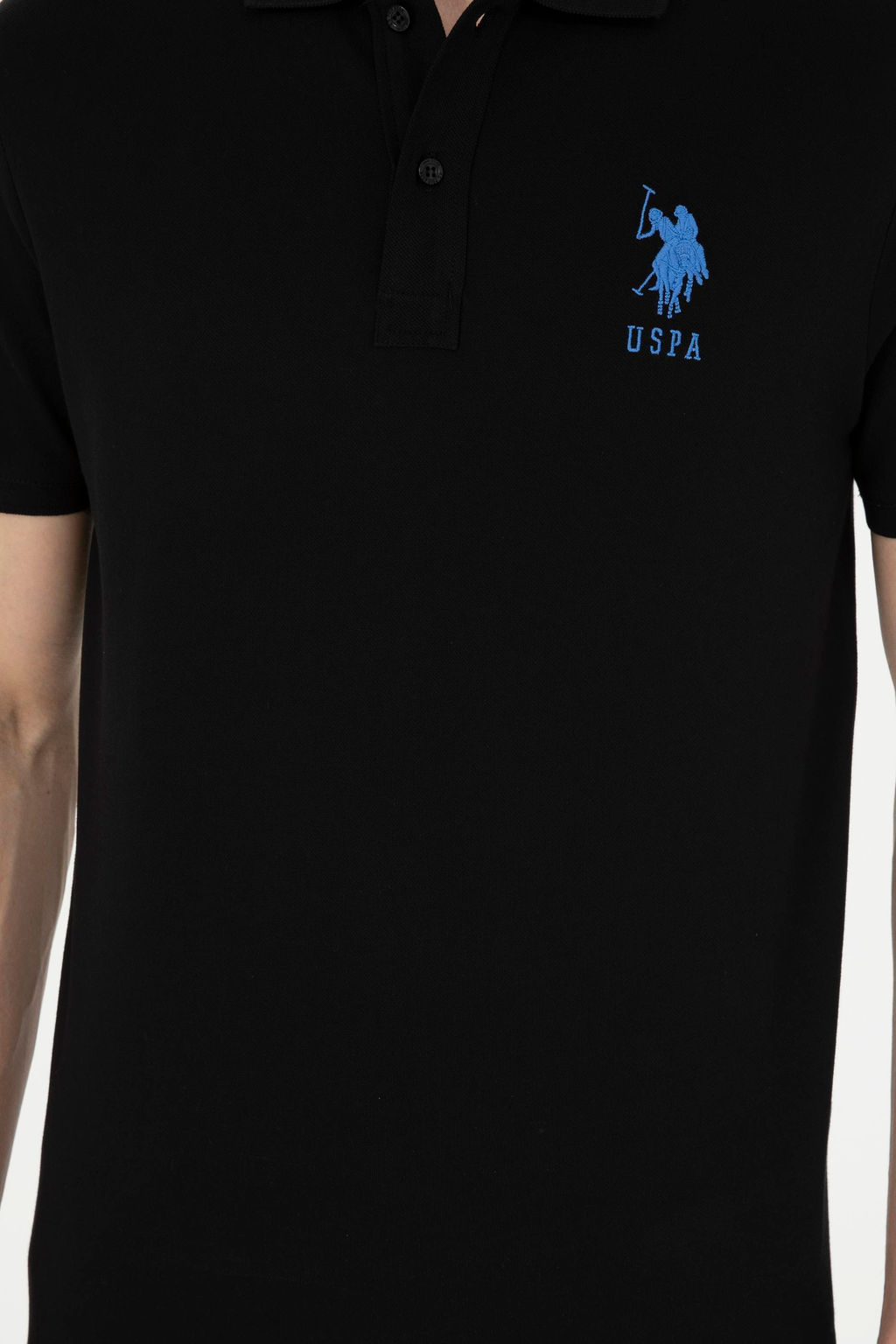 Мужская черная базовая футболка - U.s. polo assn фото 6