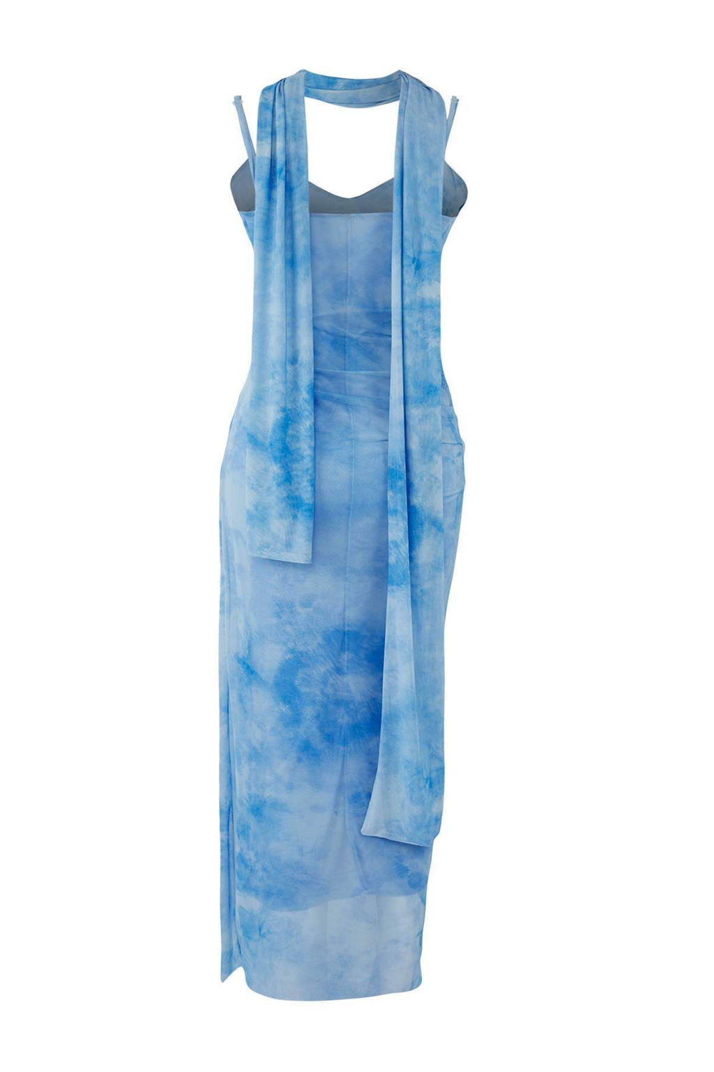 Yesil Fular Detayl? Tul Maxi Orme Elbise TPRSS25EL00314 - Trendyolmilla фото 13