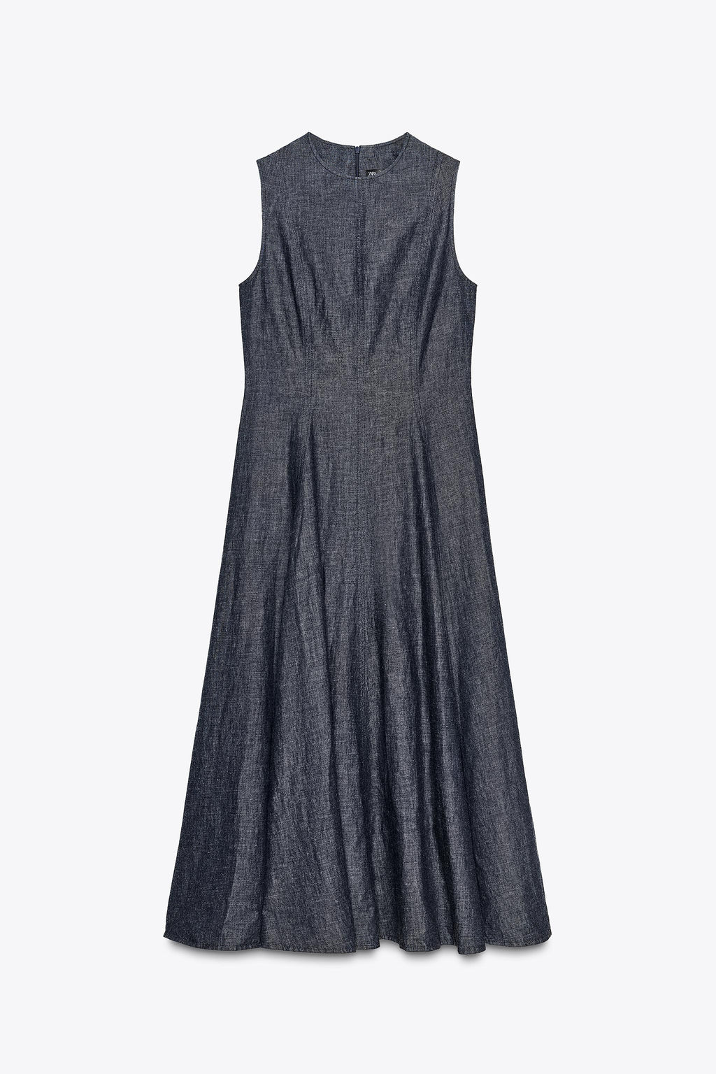 ZW COLLECTION DENIM MIDI DRESS - Zara фото 7
