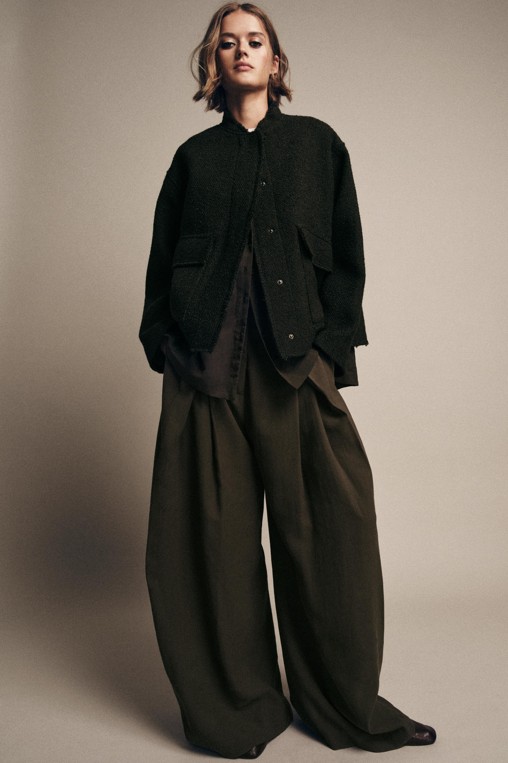 TEXTURED WOOL BLEND JACKET ZW COLLECTION - Zara фото 7