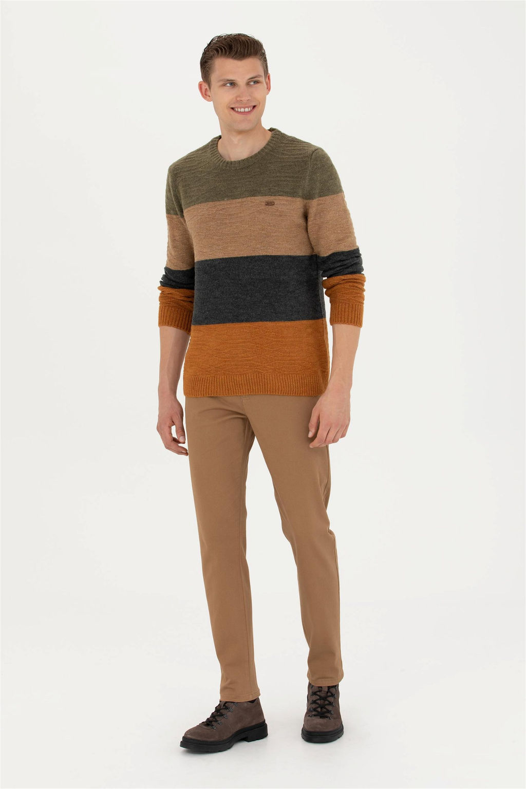 Мужские брюки из парусины светло-коричневого цвета - U.s. polo assn фото 8