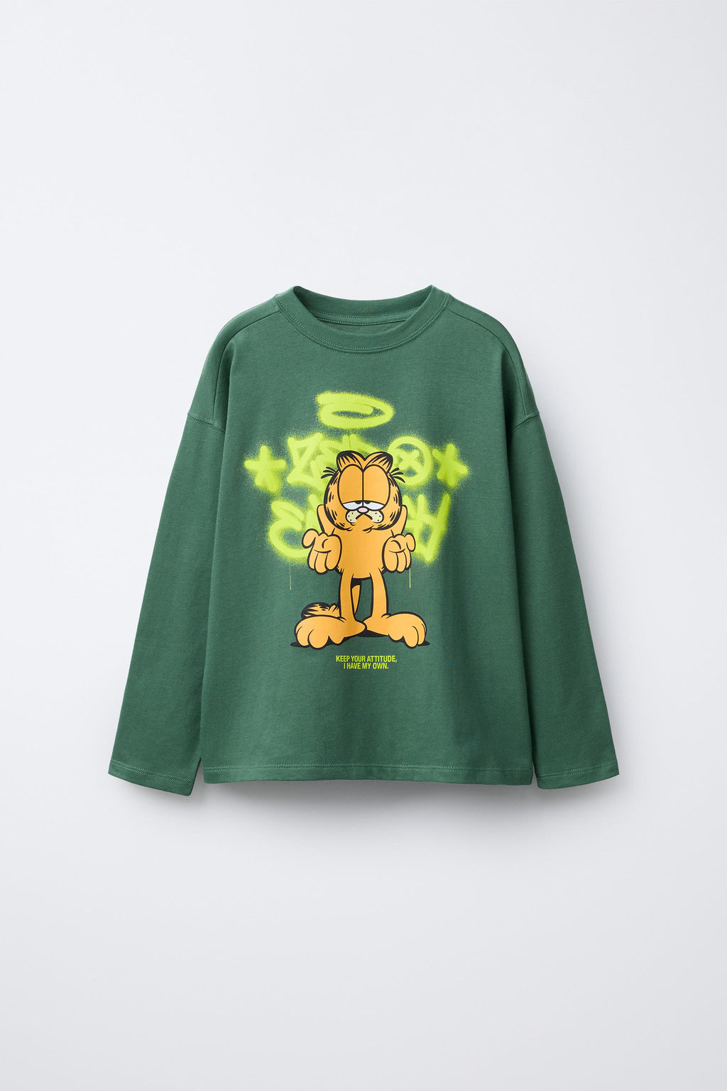 GARFIELD PAWS INC. GRAFFITI PRINT T-SHIRT