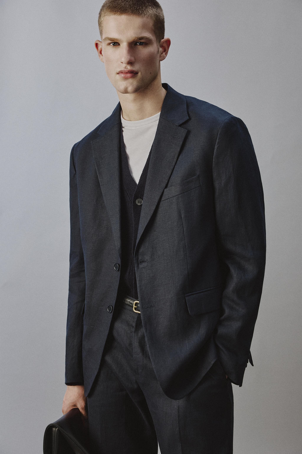 BLAZER TRAJE 100% LINO / Marino - Zara фото 5