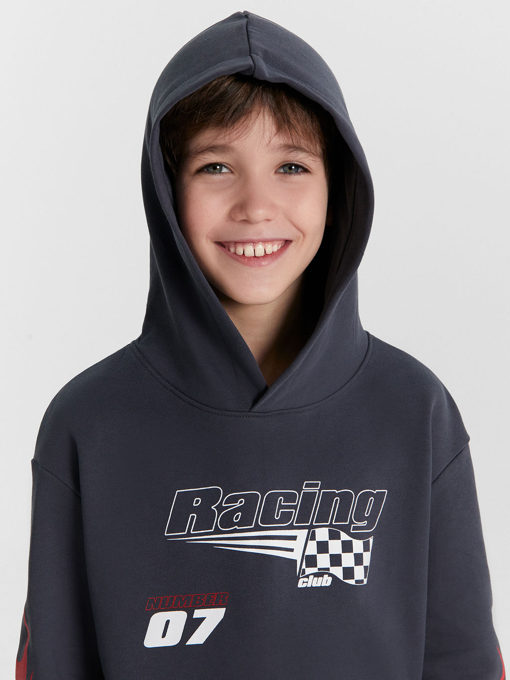 Комплект для мальчиков серый с принтом и надписью Racing - Mark formelle фото 7