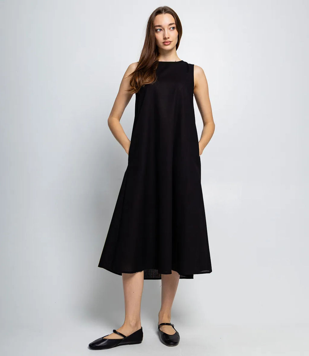 Платье #КТ2631, чёрный