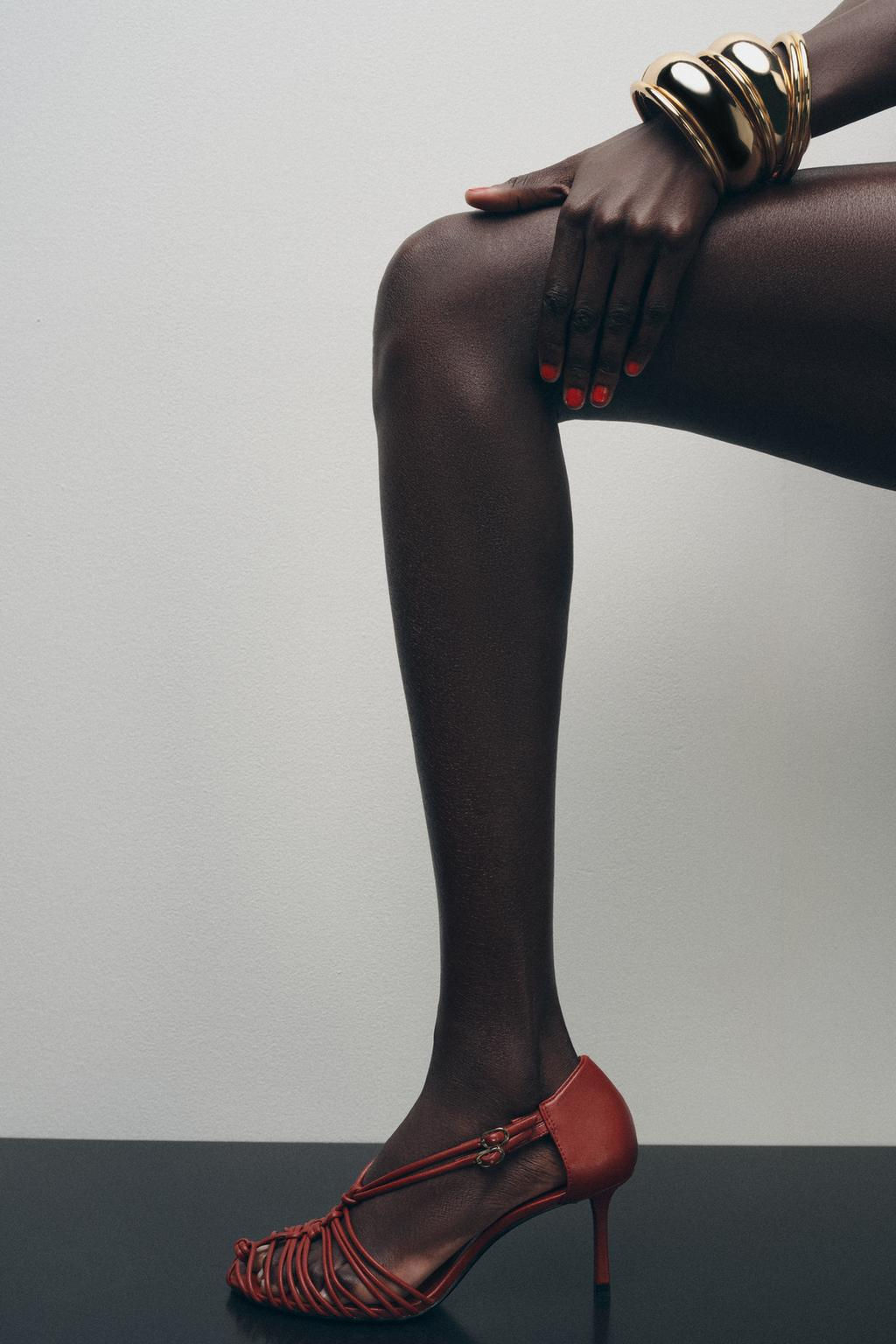 HIGH-HEEL CAGE SANDALS - Zara фото 2