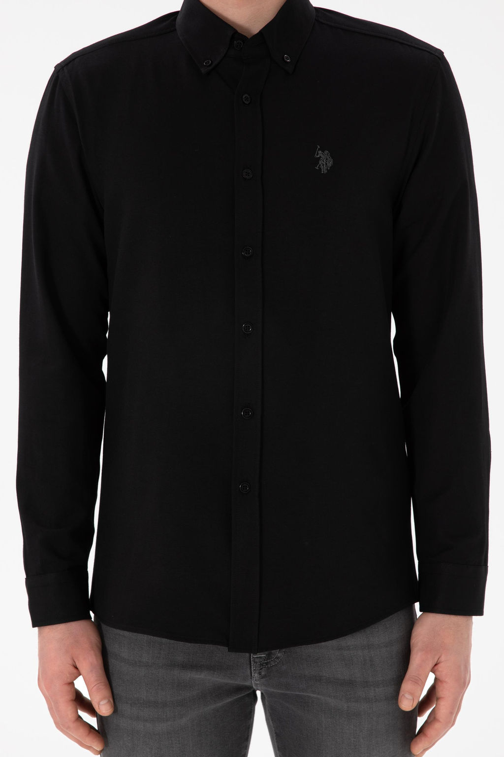 Erkek Siyah Uzun Kollu Basic G_mlek Sepette S_rpriz _ndirim - U.s. polo assn фото 7