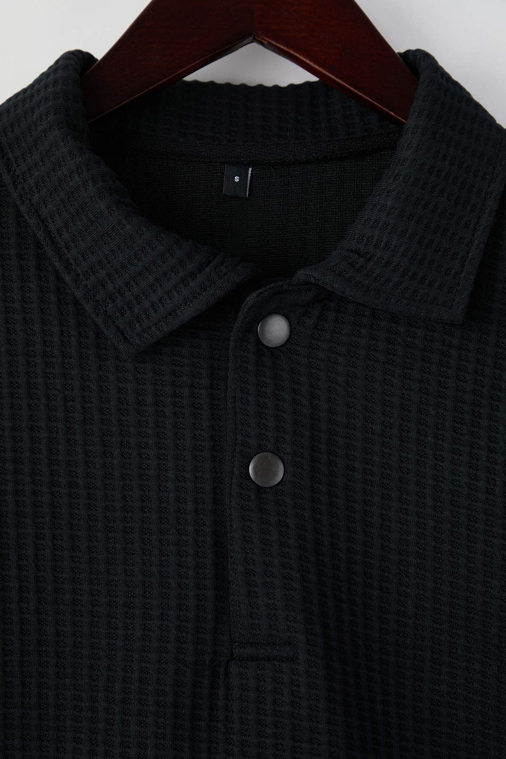 Tas Relaxed Kesim Waffle Dokulu Polo Yaka Sweatshirt TMNAW26SW00058 - Trendyolmilla фото 5