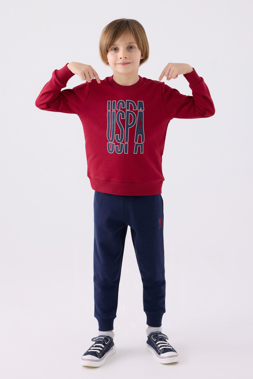 Boy Bordeaux Pajama Set Неожиданная скидка в корзине - U.s. polo assn фото 3