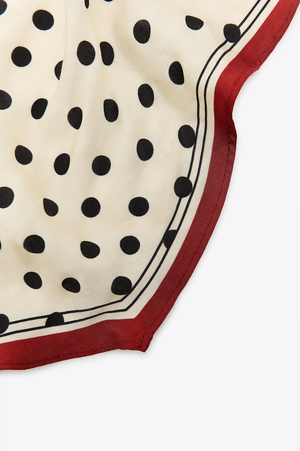 SATIN POLKA DOT MINI BANDANA - Zara фото 3