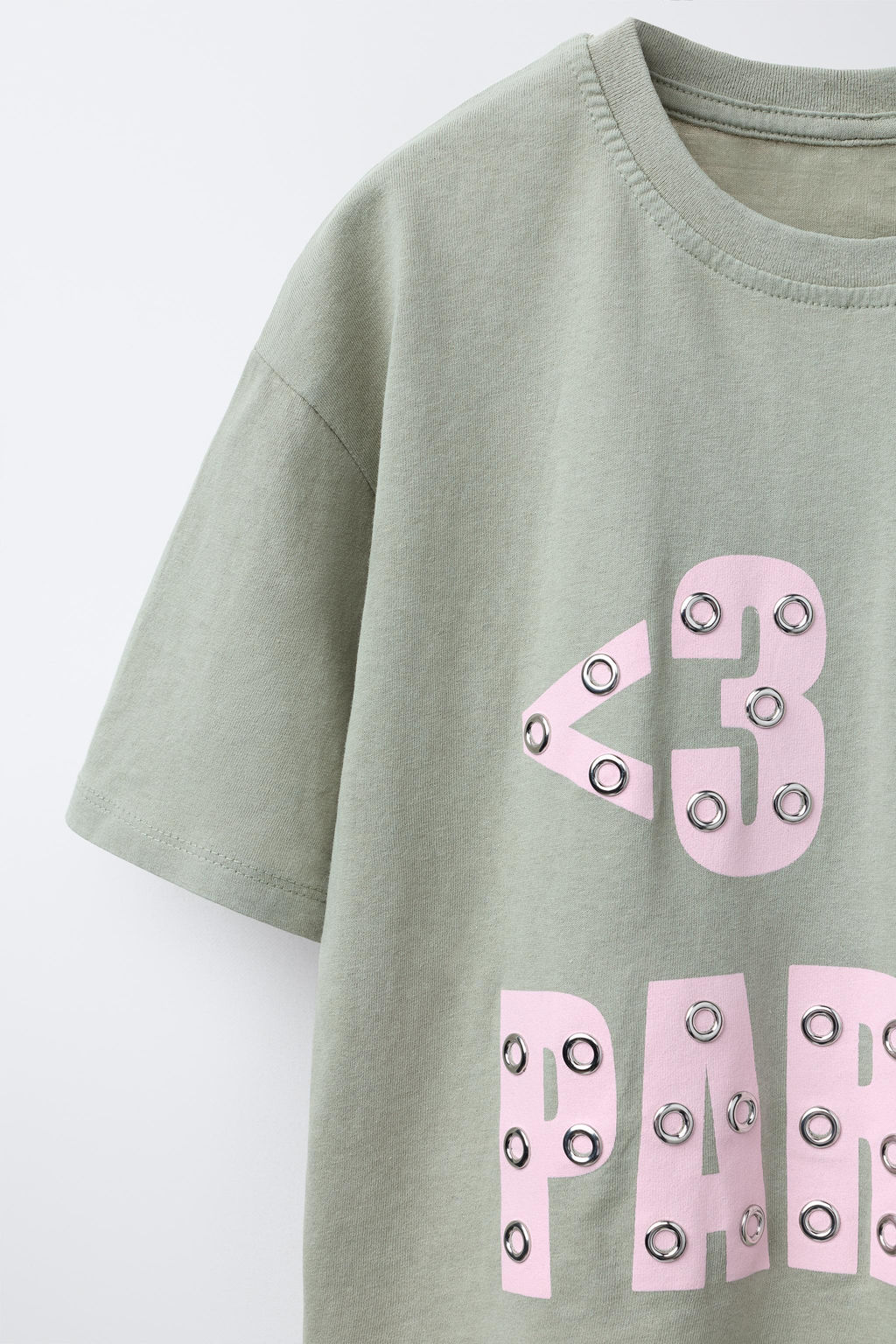 GARMENT DYE EYELET T-SHIRT - Zara фото 3