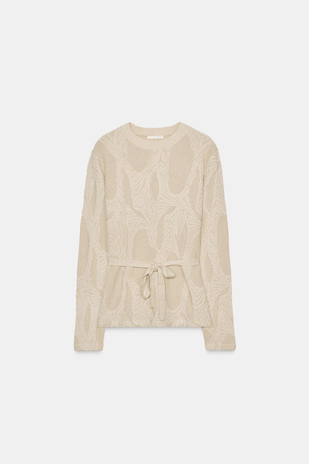 JACQUARD TOP WITH BELT - Zara фото 6