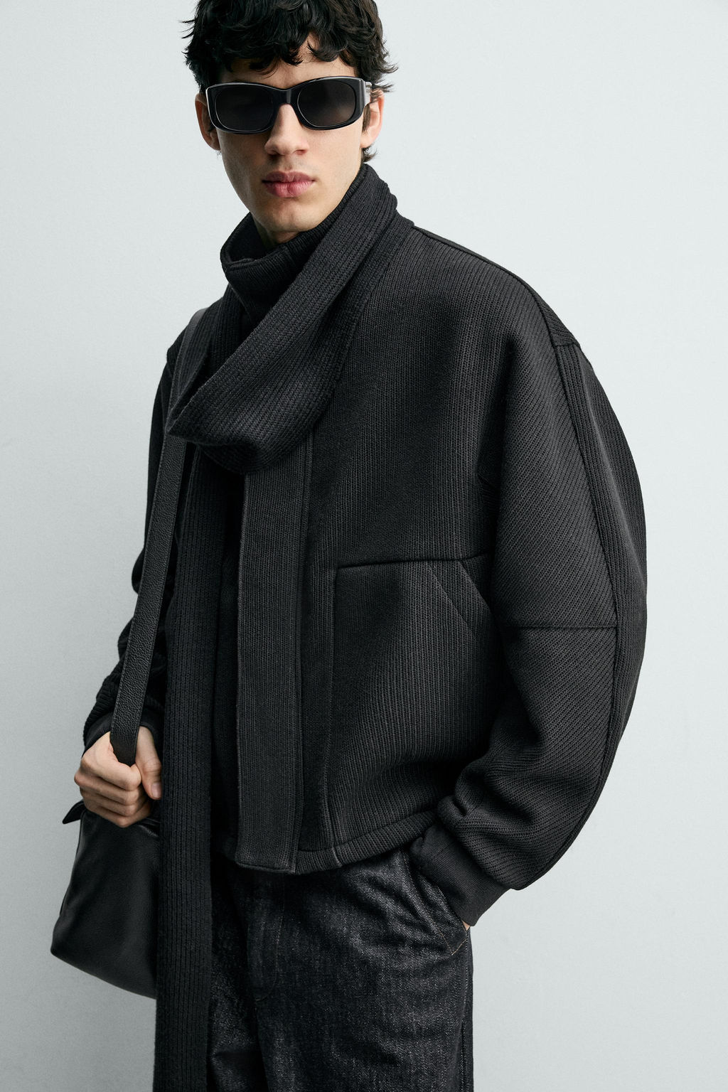 RIBBED BOXY FIT JACKET - Zara фото 5