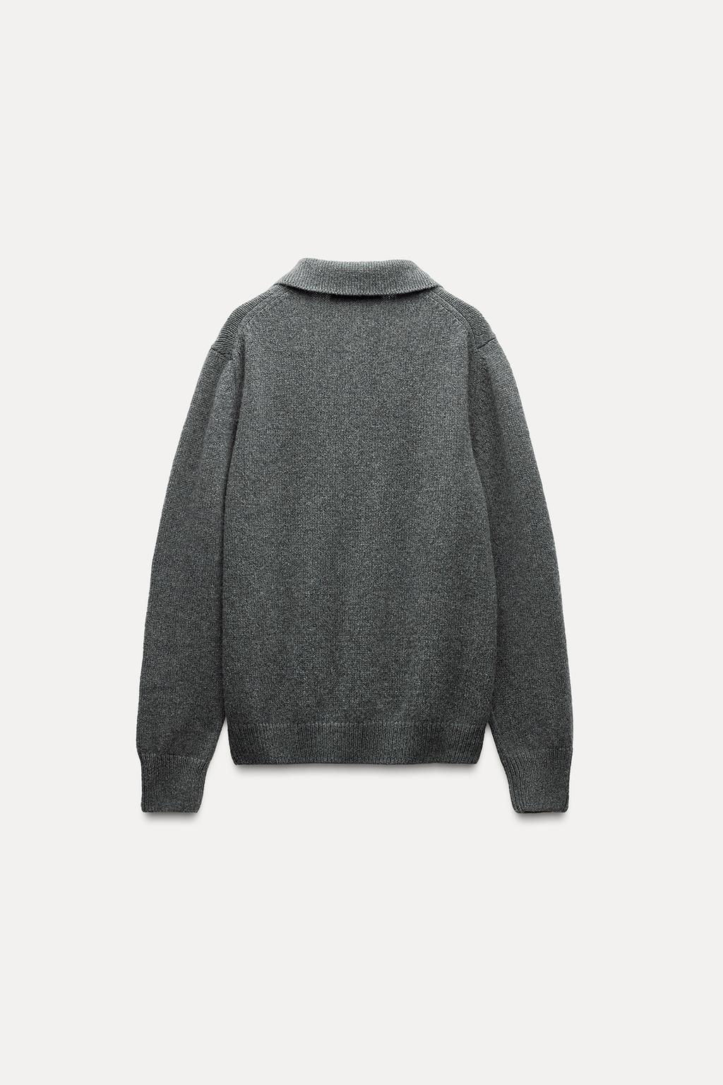 CASHMERE POLO SWEATER - Zara фото 8