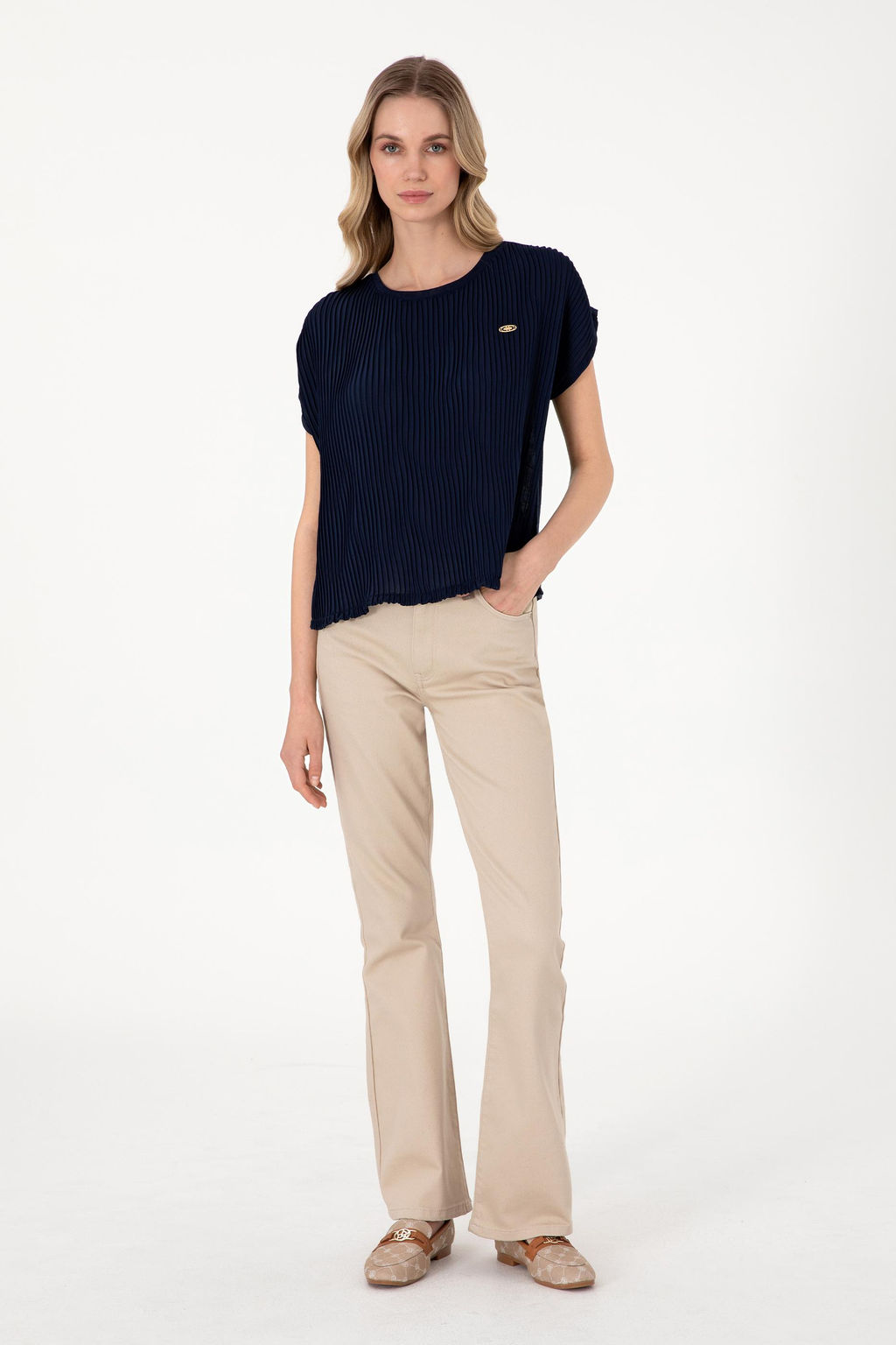 Kad_n Lacivert Ti__rt Sepette S_rpriz _ndirim - U.s. polo assn фото 4