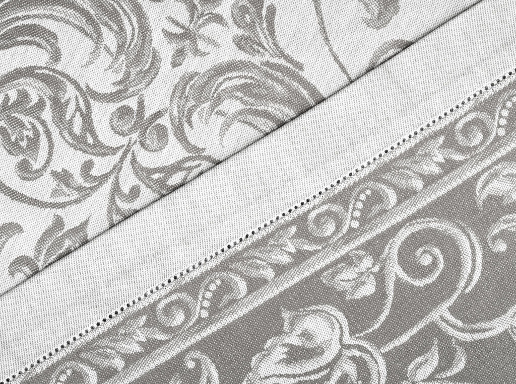 Скатерть 07С-36ЯК 140*220 "Шитье" цв. серый