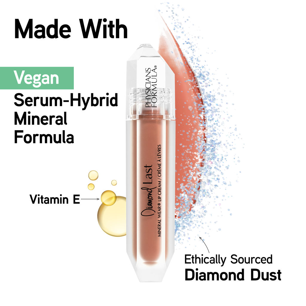 PHYSICIANS FORMULA Помада для губ матовая Mineral Wear® Diamond Last тон: топаз, 4,8 мл  фото 4